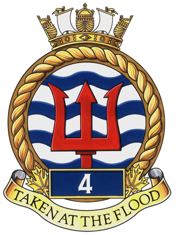 Coat of arms (crest) of the 4th Maritime Operations Group, Royal Canadian Navy