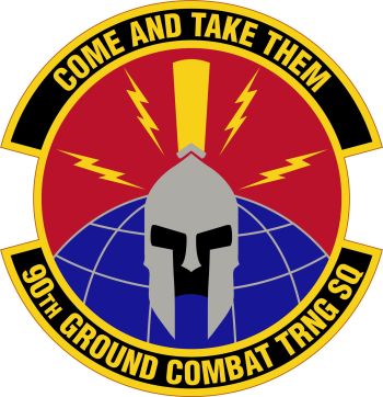Coat of arms (crest) of the 90th Ground Combat Training Squadron, US Air Force