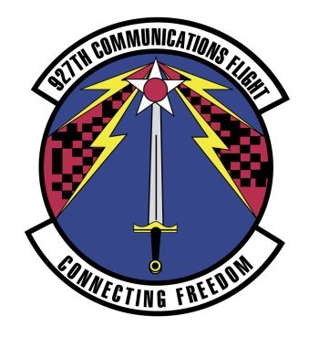 Coat of arms (crest) of the 927th Communications Flight, US Air Force