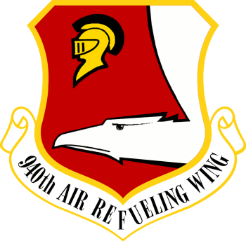 Coat of arms (crest) of the 940th Air Refueling Wing, US Air Force