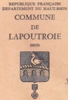 Blason de Lapoutroie/Arms (crest) of Lapoutroie