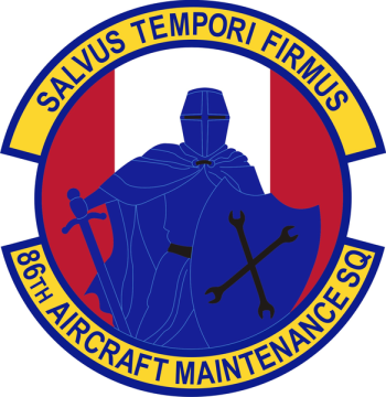 Coat of arms (crest) of the 86th Aircraft Maintenance Squadron, US Air Force