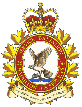 Coat of arms (crest) of the 36 Service Battalion, Canadian Army