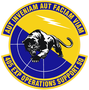 Coat of arms (crest) of the 405th Expeditionary Operations Support Squadron, US Air Force