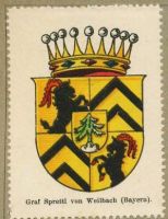 Wappen Graf Spretti von Weilbach
