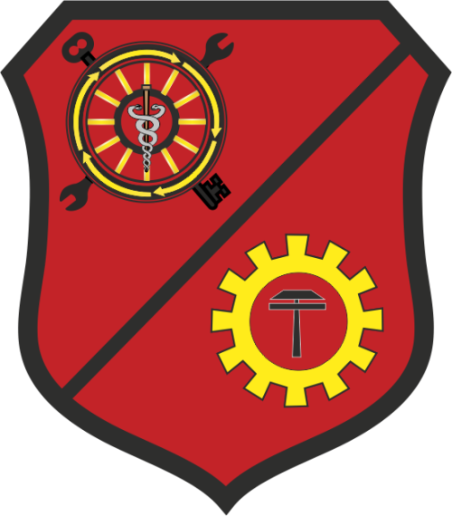 Arms (crest) of Technical Repair Battalion, North Macedonia