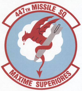 Coat of arms (crest) of the 447th Missile Squadron, US Air Force