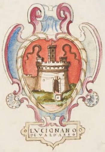 Stemma di Lucignano d'Asso/Arms (crest) of Lucignano d'Asso