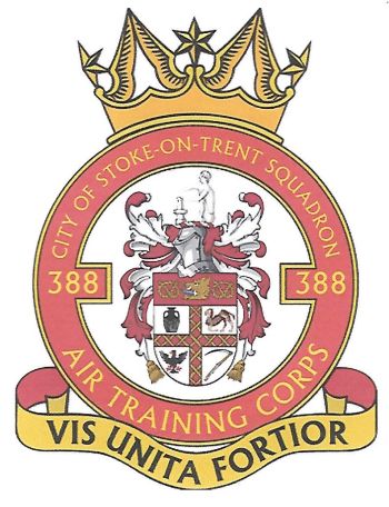 Coat of arms (crest) of the No 388 (City of Stoke-On-Trent) Squadron, Air Training Corps