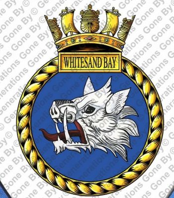 Coat of arms (crest) of the HMS Whitesand Bay, Royal Navy