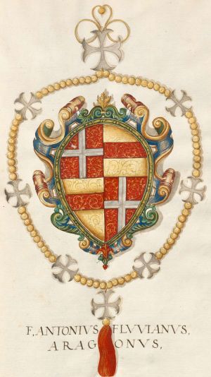 Arms of Antonio Fluvian de la Rivière