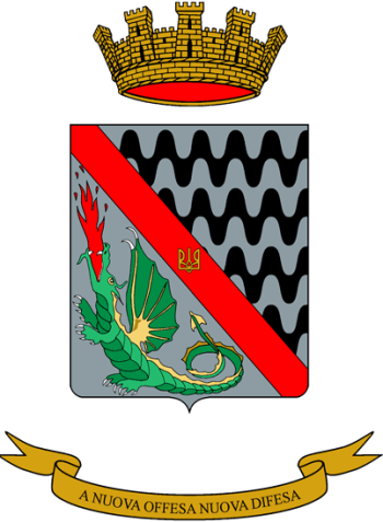 Coat of arms (crest) of the 1st Atomic, Biological and Chemical Battalion Etruria, Italian Army