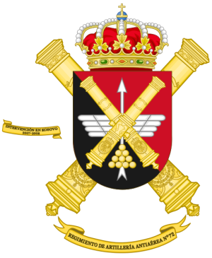 72nd Air Defence Artillery Regiment, Spanish Army.png