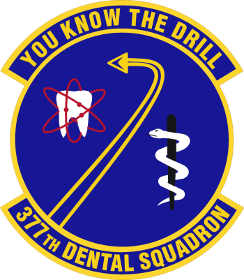 Coat of arms (crest) of the 377th Dental Squadron, US Air Force