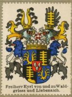 Wappen Freiherr Eyrl von und zu Waldgriess und Liebenaich