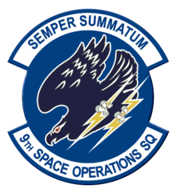 Coat of arms (crest) of the 9th Space Operations Squadron, US Air Force