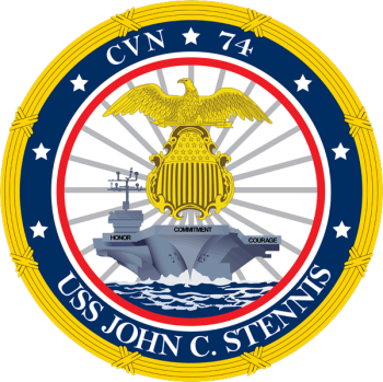 Coat of arms (crest) of the Aircraft Carrier USS John C. Stennis (CVN-74)