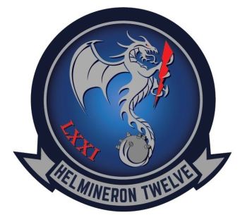 Coat of arms (crest) of the Helicopter Mine Countermeasures Squadron 12 (HM-12) Sea Dragons, US Navy