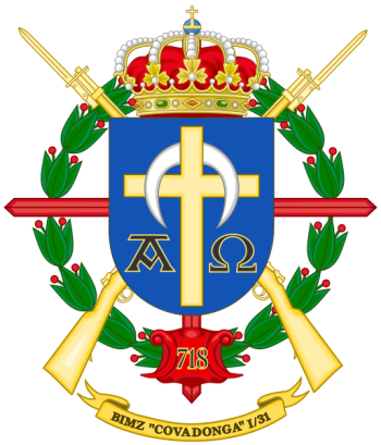 Coat of arms (crest) of Mechanized Infantry Battalion Covadonga I-31, Spanish Army