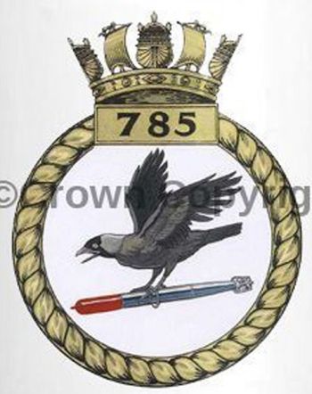 Coat of arms (crest) of the No 785 Squadron, FAA