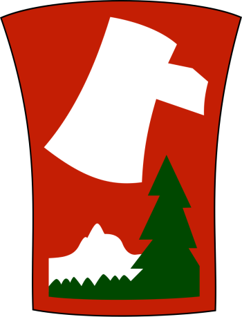 Coat of arms (crest) of 70th Infantry Division Trailblazers, US Army