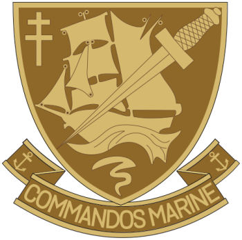 Coat of arms (crest) of the Commandos Marine, French Navy