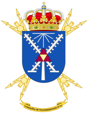 Coat of arms (crest) of Signal Company No 16, Spanish Army