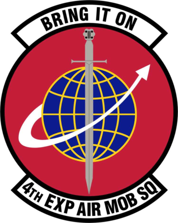 Coat of arms (crest) of the 4th Expeditionary Air Mobility Squadron, US Air Force