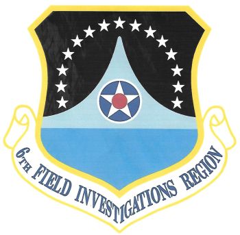 Coat of arms (crest) of the 6th Field Investigations Region, US Air Force