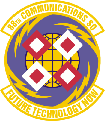 Coat of arms (crest) of the 88th Communications Squadron, US Air Force
