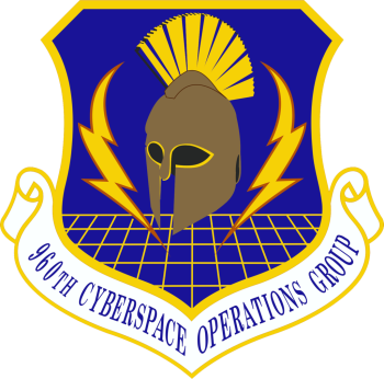 Coat of arms (crest) of the 960th Cyberspace Operations Group, US Air Force