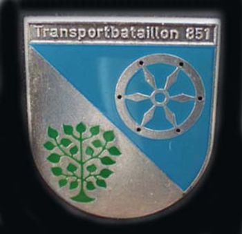 Coat of arms (crest) of the Transportation Battalion 851, German Army