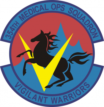 Coat of arms (crest) of the 354th Medical Operations Squadron, US Air Force