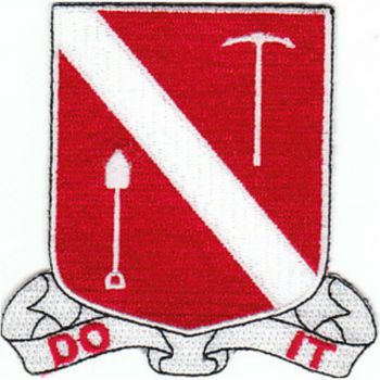 Coat of arms (crest) of the 383rd Engineer Battalion, US Army