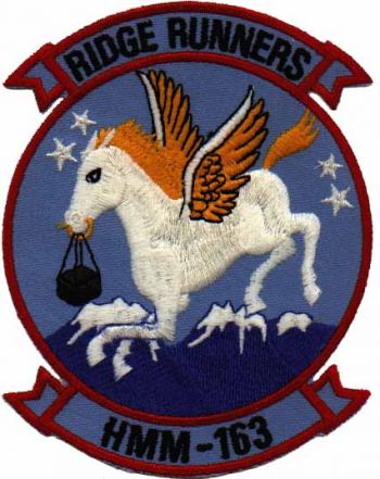 Coat of arms (crest) of the VMM-163 Ridge Runners, USMC
