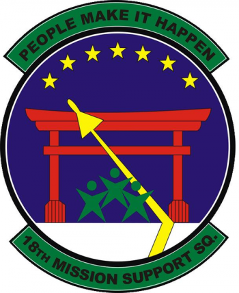 Coat of arms (crest) of the 18th Mission Support Squadron, US Air Force