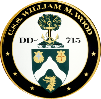 Coat of arms (crest) of the Destroyer USS William M. Wood (DD-715)