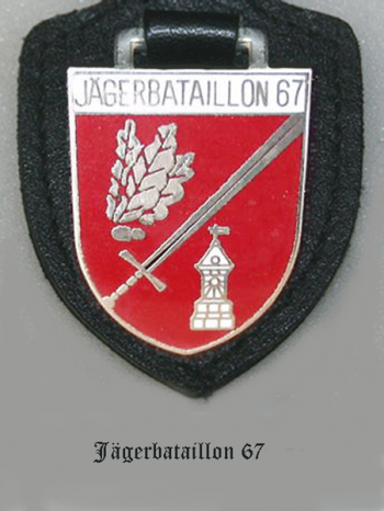 Blason de Jaeger Battalion 67, German Army/Arms (crest) of Jaeger Battalion 67, German Army