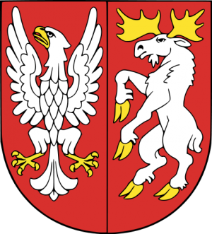 Arms of Mońki (county)