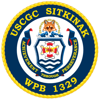 Coat of arms (crest) of the USCGC Sitkinak (WPB-1329)