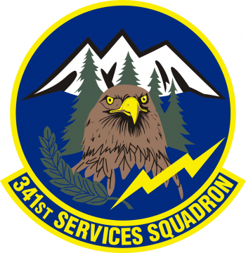 Coat of arms (crest) of the 341st Services Squadron, US Air Force