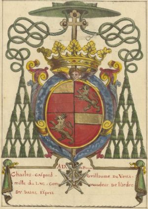 Arms (crest) of Charles-Gaspard-Guillaume de Vintimille du Luc