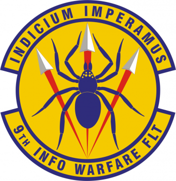 Coat of arms (crest) of the 9th Information Warfare Flight, US Air Force