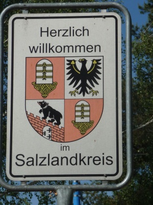Wappen von Salzlandkreis/Coat of arms (crest) of Salzlandkreis