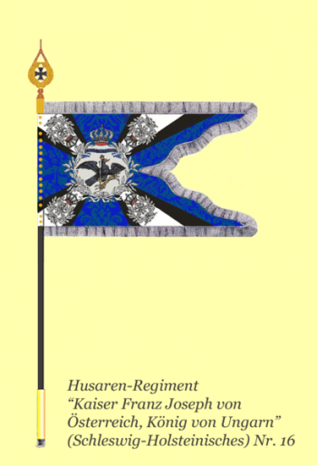 Coat of arms (crest) of Hussar Regiment Emperor Franz Joseph of Austria, King of Hungary (Schleswig-Holsteinian) No 16