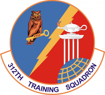 Coat of arms (crest) of the 312th Training Squadron, US Air Force