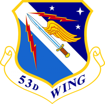 Coat of arms (crest) of the 53rd Wing, US Air Force