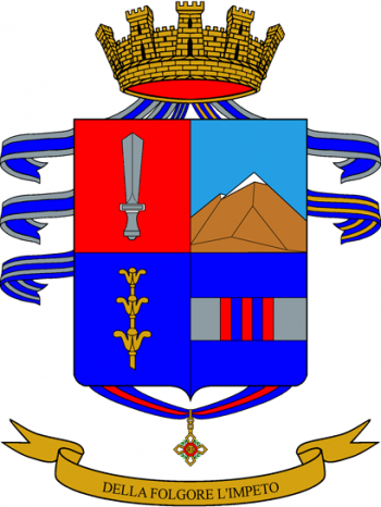 Coat of arms (crest) of the 9th Parachute Assault Regiment Col Moschin, Italian Army