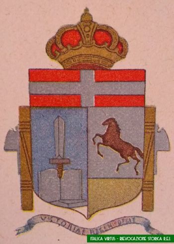 Coat of arms (crest) of the Neaples Military School, Royal Italian Army