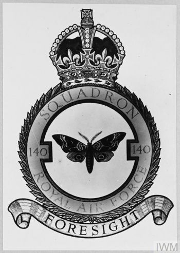 Coat of arms (crest) of the No 140 Squadron, Royal Air Force